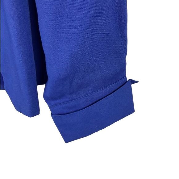 Doncaster royal blue vintage 2 pc suit viscose linen blend sz 18 - Picture 5 of 16